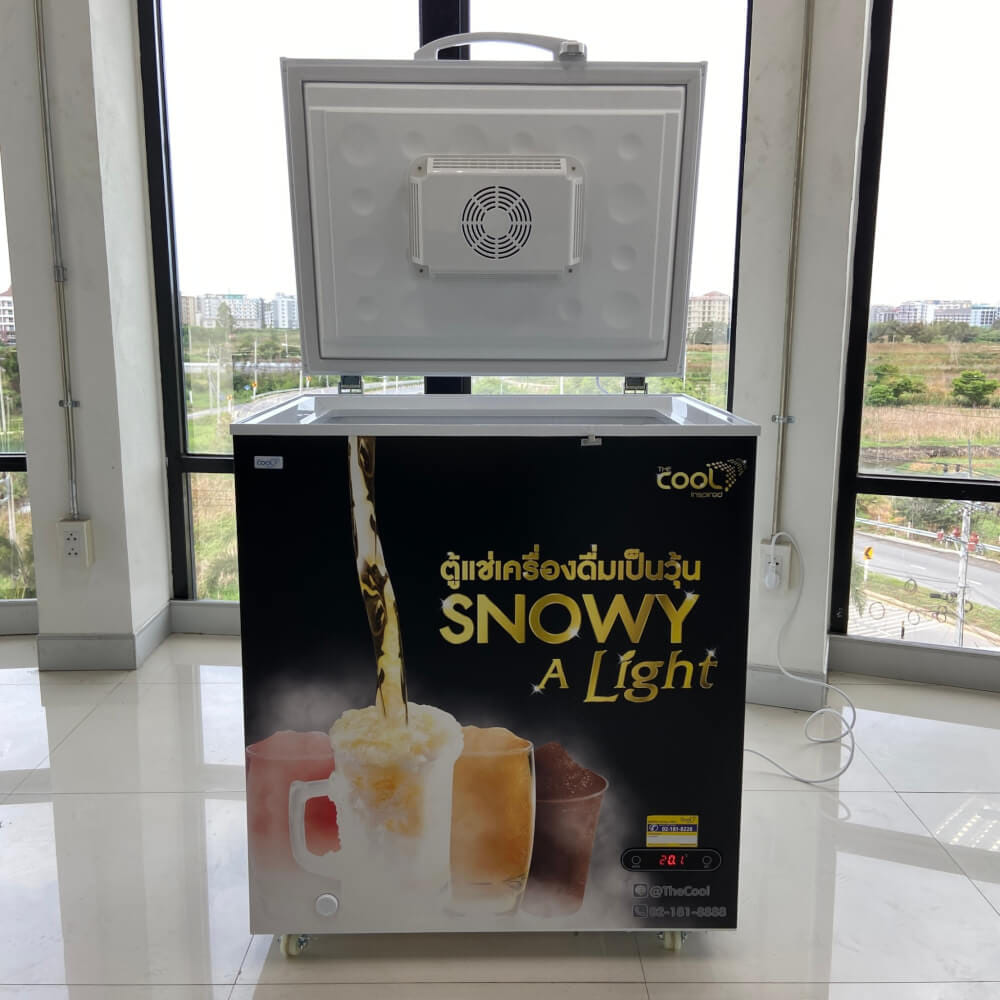 ตู้แช่แข็ง THE COOL รุ่น SNOWY ALIGHT150 ความจุ 50 ขวด 5.4 คิว สีดำ/ขาว_4
